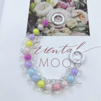 Красочные конфеты бусины висят веревочные бусинки