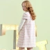Điều chỉnh điều chỉnh mùa đông búp bê cổ áo ngắn tay áo lỏng mỏng một từ búp bê cổ áo váy nữ