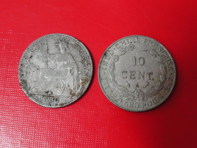 Silver Coins Foreign 46 Coins Ancient Coins Silver Meta India Indochina 1930 10