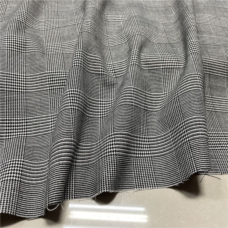 Stretchy British-Style Plaid Fabric, Welsh Plaid, Houndstooth Pants, Skirt, Vest, Plaid Trench Coat, Suit Fabric