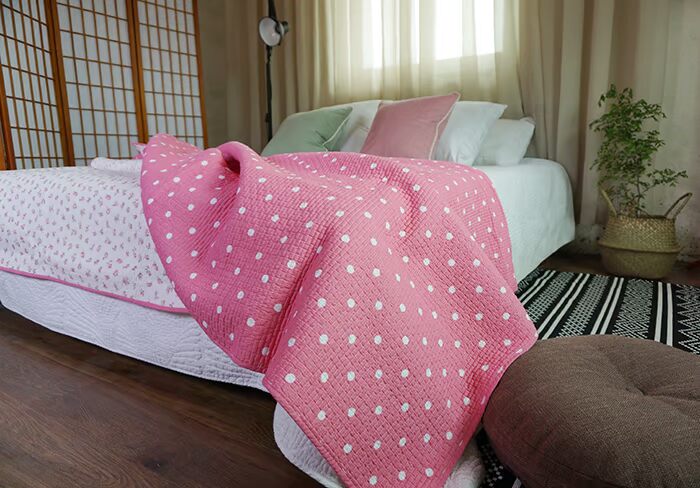 Cao chất lượng bông quilting khâu chặt nhiều dày đặc của điều QUILT hoa trẻ không khí đa chức năng bao gồm khăn trải giường chăn - Trải giường thảm giường ngủ