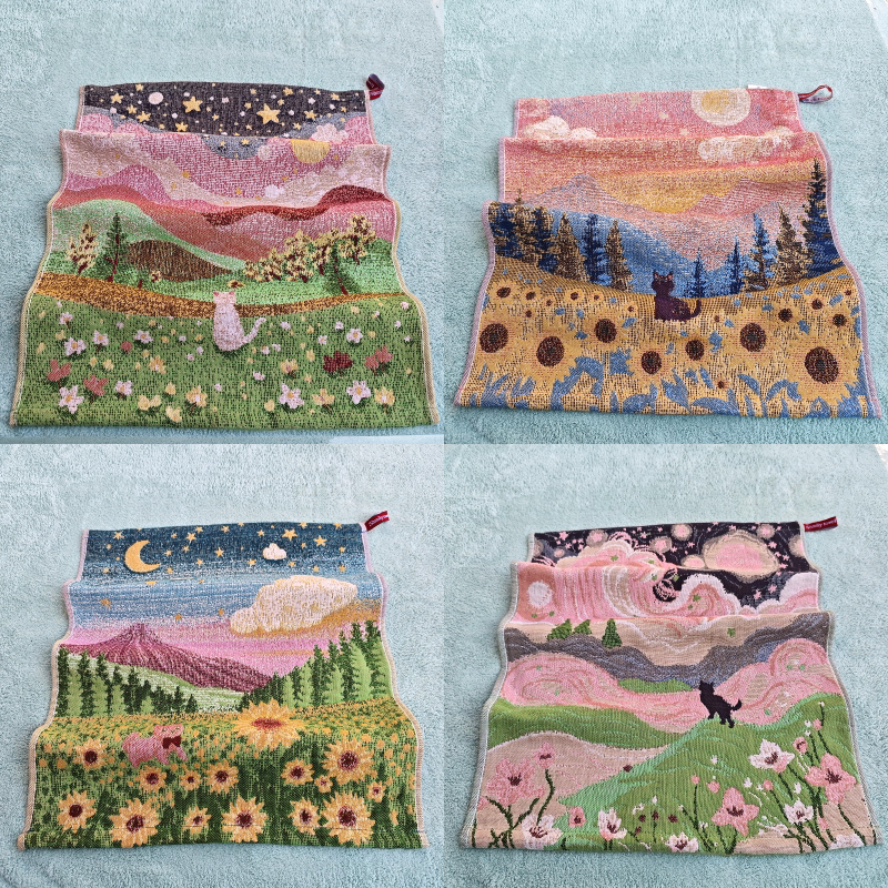 New Children's Towel Pure Cotton Gauze Towel Face Towel All-Cotton Hand Towel Handkerchief Soft Absorbent Baby Towel