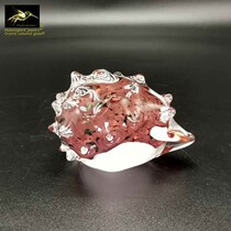 Wonderful glazed glazed glaze front ornaments bookcase ornaments glazed gifts light-transmitting crafts small hedgehog