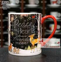 Foreign trade boutique LANG mug standard American mark painted small animal coffee cup hand Cup 63