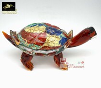Colored glaze ornaments colorful tortoise ornaments bookcase jewelry colored glaze gifts multicolored Continental tortoise glaze