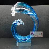 Hummingbird wonderful glass glaze decoration bookcase jewelry glass gift master works spray blossoms