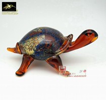 Wonderful colored glaze small tortoise glazed ornaments front ornaments bookcase ornaments colored glaze gifts colorful small tortoise