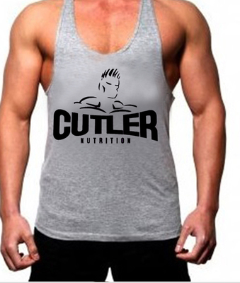 Vest thể dục chuyên nghiệp nam cotton thể thao vượt rào thể hình vest lỏng đào sâu đào mồ hôi áo 3 lỗ