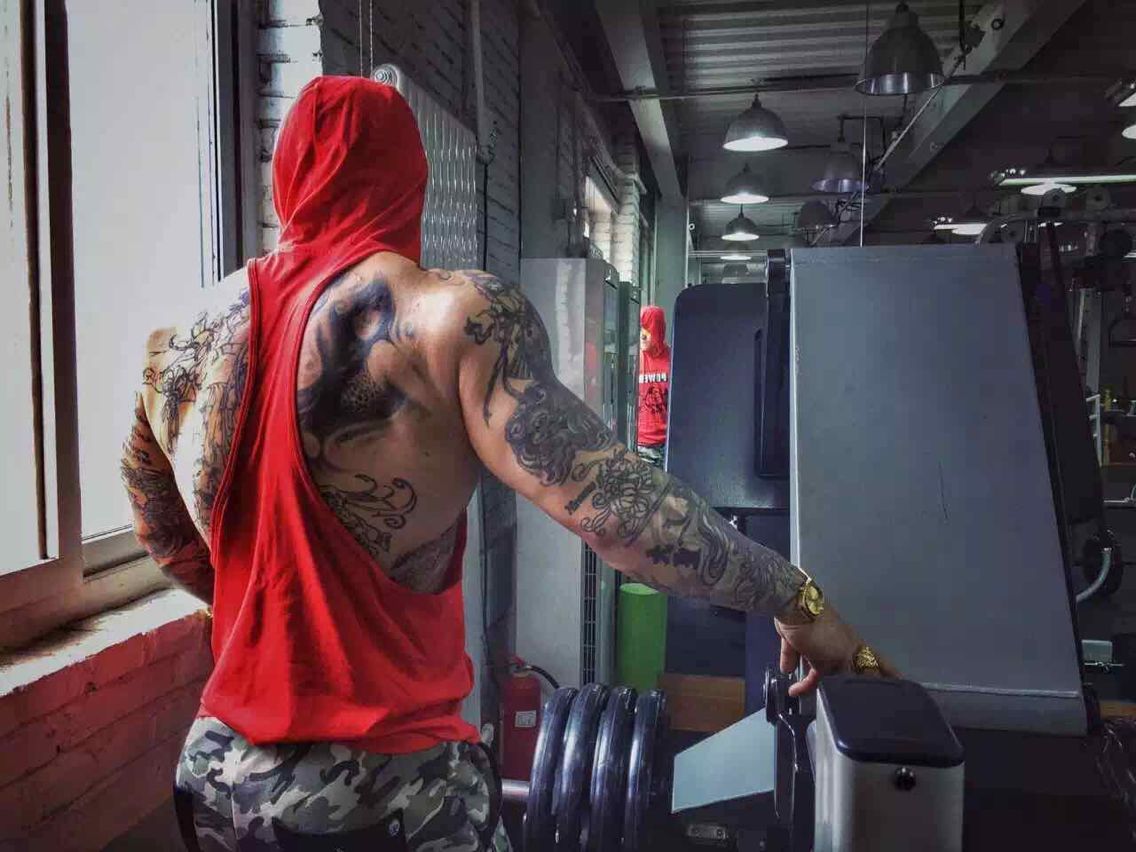 Áo thể dục cotton thể thao vest trùm đầu sâu vest vai đào tạo thể thao từ mồ hôi vest lỏng lẻo quần áo nam và nữ áo thể thao