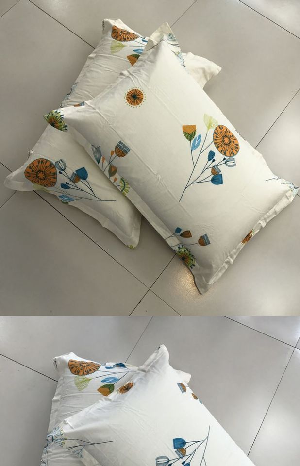 Nhà máy sản xuất trực tiếp bộ đồ giường bằng vải bông gối nhà dệt chăn tấm bìa quà tặng thực thể 48 * 74 vỏ gối - Gối trường hợp gối chữ c