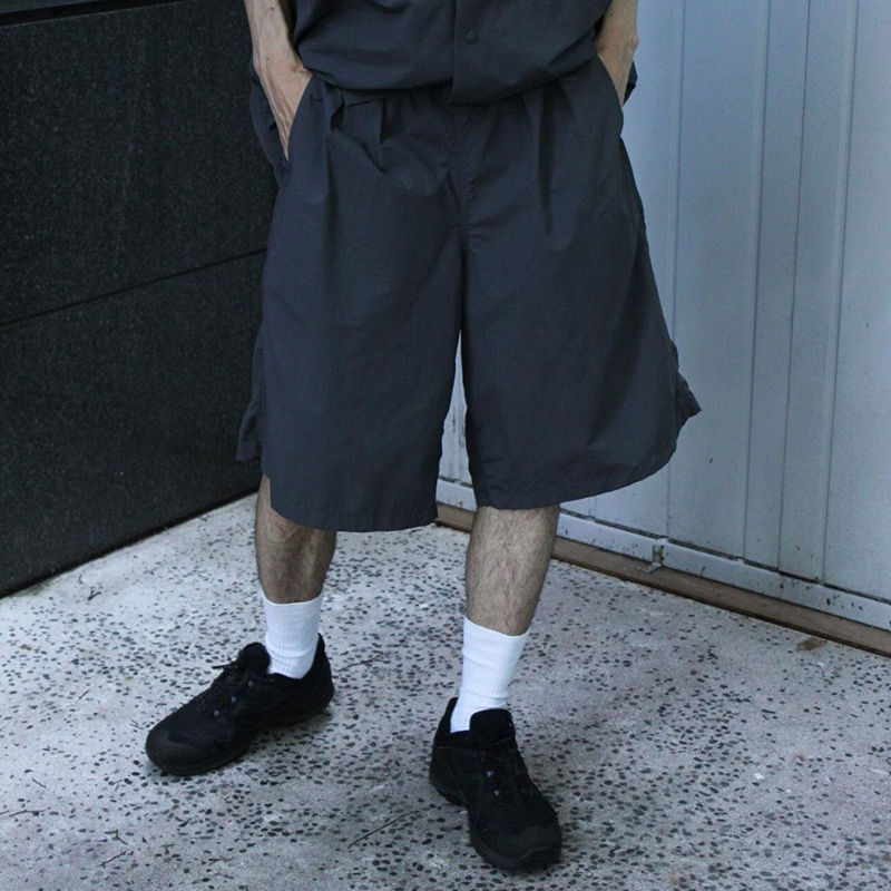 Japanese Single Bo Supplex Functional Nylon Waterproof Quick-Drying Elastic Waist Mountain Style Track Jam Five-Point Shorts Trendy