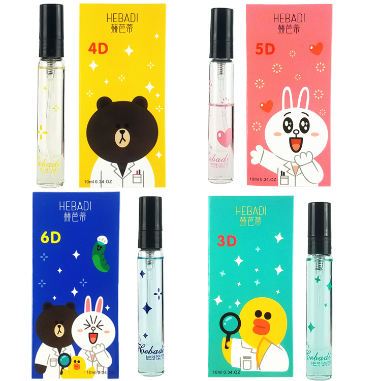 Authentic Hebati thử nghiệm nước hoa hoa quả hương thơm tươi và thanh lịch hoa nhài hoa nhài táo nhẹ 10ml mẫu shimang