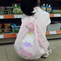 Hello kitty, мультяшный рюкзак, ранец, модная сумка-органайзер, детская сумка, на шнурках