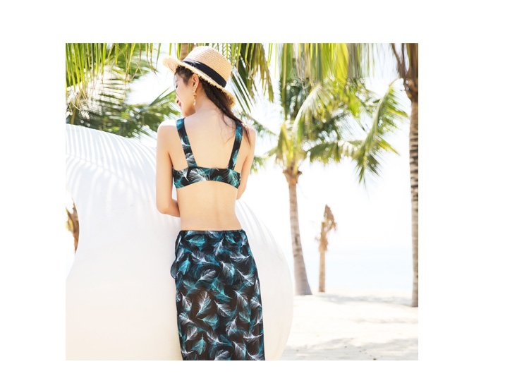 Xia Yan nữ áo tắm bikini ba mảnh váy đi biển Slim là tấm thép mỏng tập hợp đồ bơi - Bikinis ao tam xuan thu