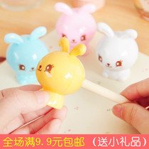 Korean creative stationery bunny cartoon pencil sharpener pencil sharpener student pencil sharpener single hole pen knife