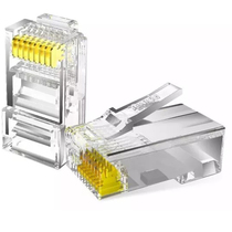 Jinling Putian Super 6 class of non - shielded network 8p8c crystal head line RJ45 connector 100 boxes