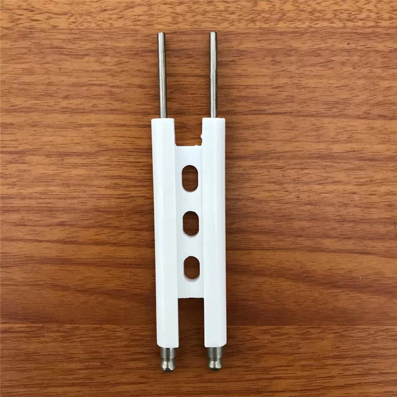 Kitchen ignition rod ceramic H-type vaporization furnace burner nozzle burner has good ignition effect and high temperature resistance.