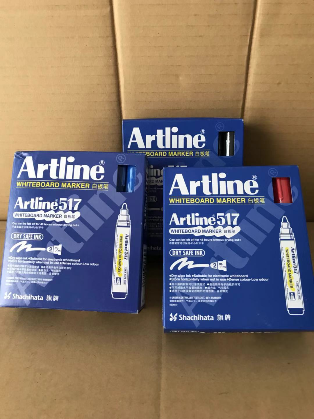 EK-517 Japan Flag - Yali Artline Pen Tip Anti-drying Whiteboard Pen Round Tip 2 0mm