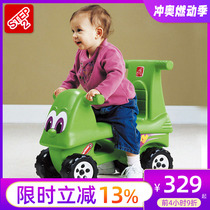 American step2 Dudu rider two-in-one walker childrens four-wheeled baby stroller sliding toy
