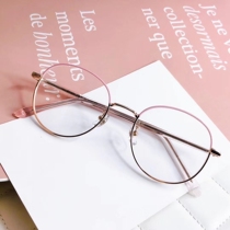 2020 New Vini Retro Art Fresher Polygon Nearsightedness Glasses Frame Fairy Embellished Face Type Round Frame Anti Blue Light