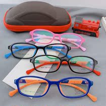 Ultra Light Comfort Silicone Gel Children Nearsightedness Glasses Frame Goggles Anti-Blue Light Radiation Weak View Male Girls Spectacle Frame