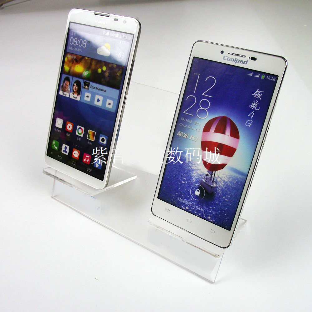 Acrylic mobile phone display frame large screen mobile phone holder large screen mobile phone bracket for general purpose