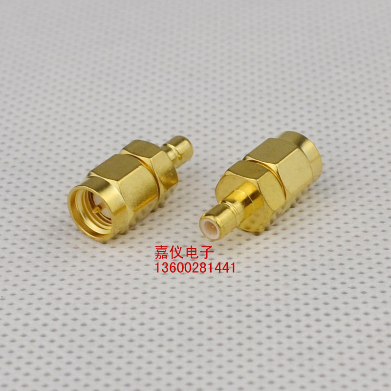 SMA SMB-JJ RF connector SMB male SMA male copper gold plated SMA SMB connector