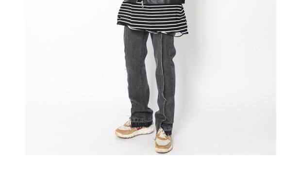 Покупать в южной корее 19SS Grunge Crow длина стороны Манжета T -Frish свитер, Others / Other 