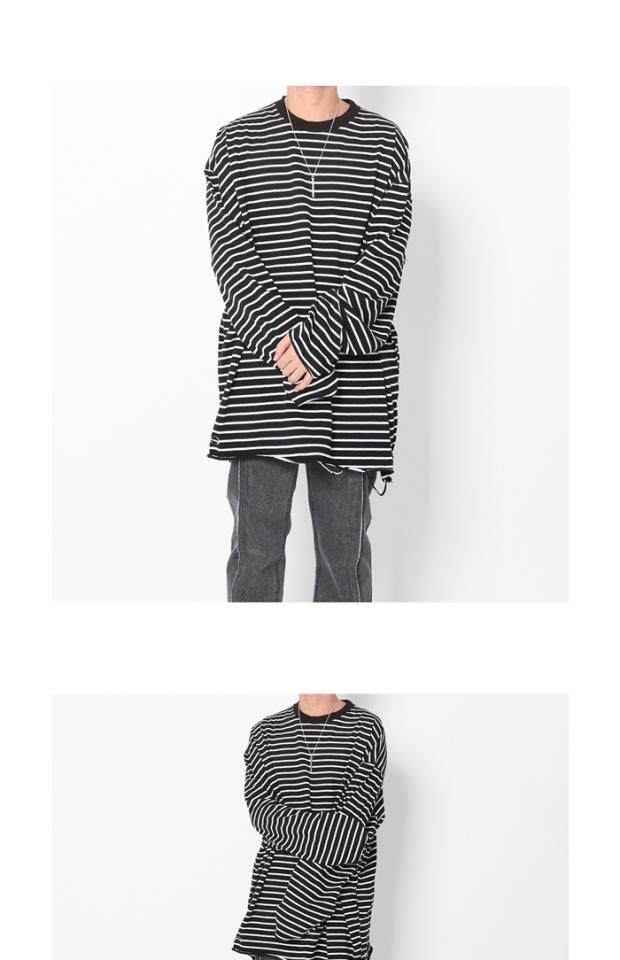 Покупать в южной корее 19SS Grunge Crow длина стороны Манжета T -Frish свитер, Others / Other 