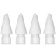 UNAQUE 4-pack standard replacement pen tips are suitable for Apple Pencil 1/2 generation stylus tips