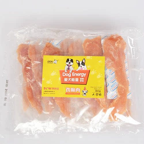 狗狗零食 鸡胸肉宠物训练食品咬胶鸡肉干肉条泰迪狗零800g 包邮