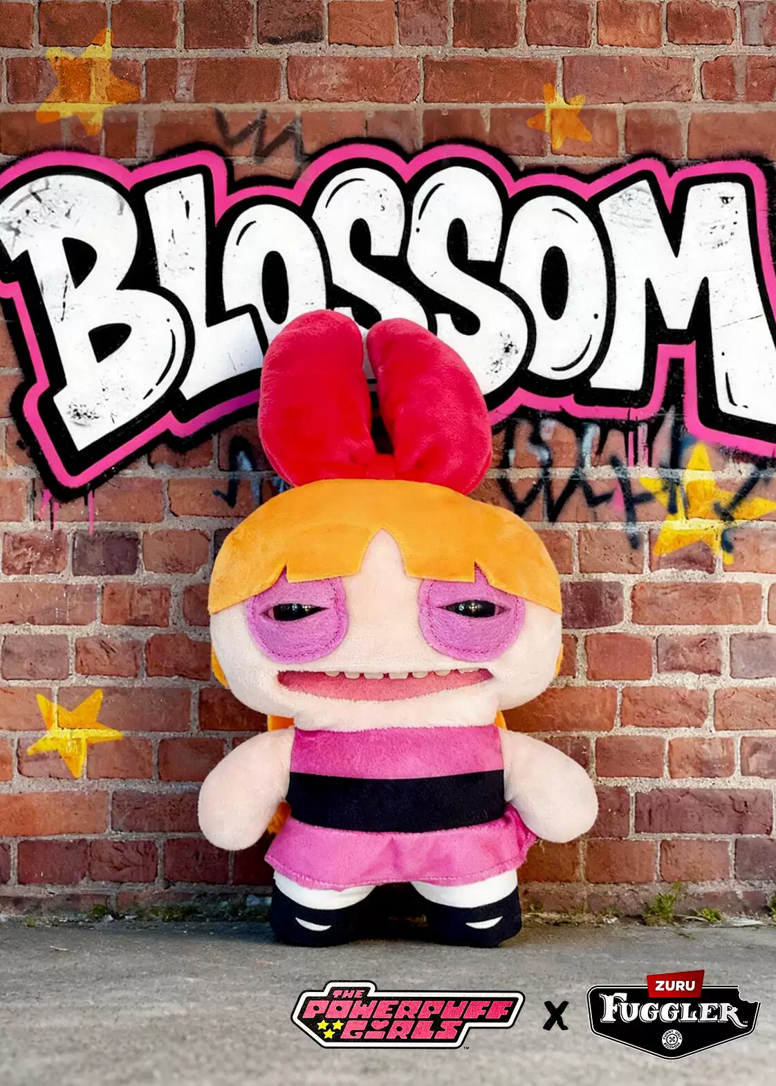 Милый монстр-зуб Фагглер, связанный с Powerpuff Girls, плюшевый цветочный кукольный Internet Celebrity, смешной