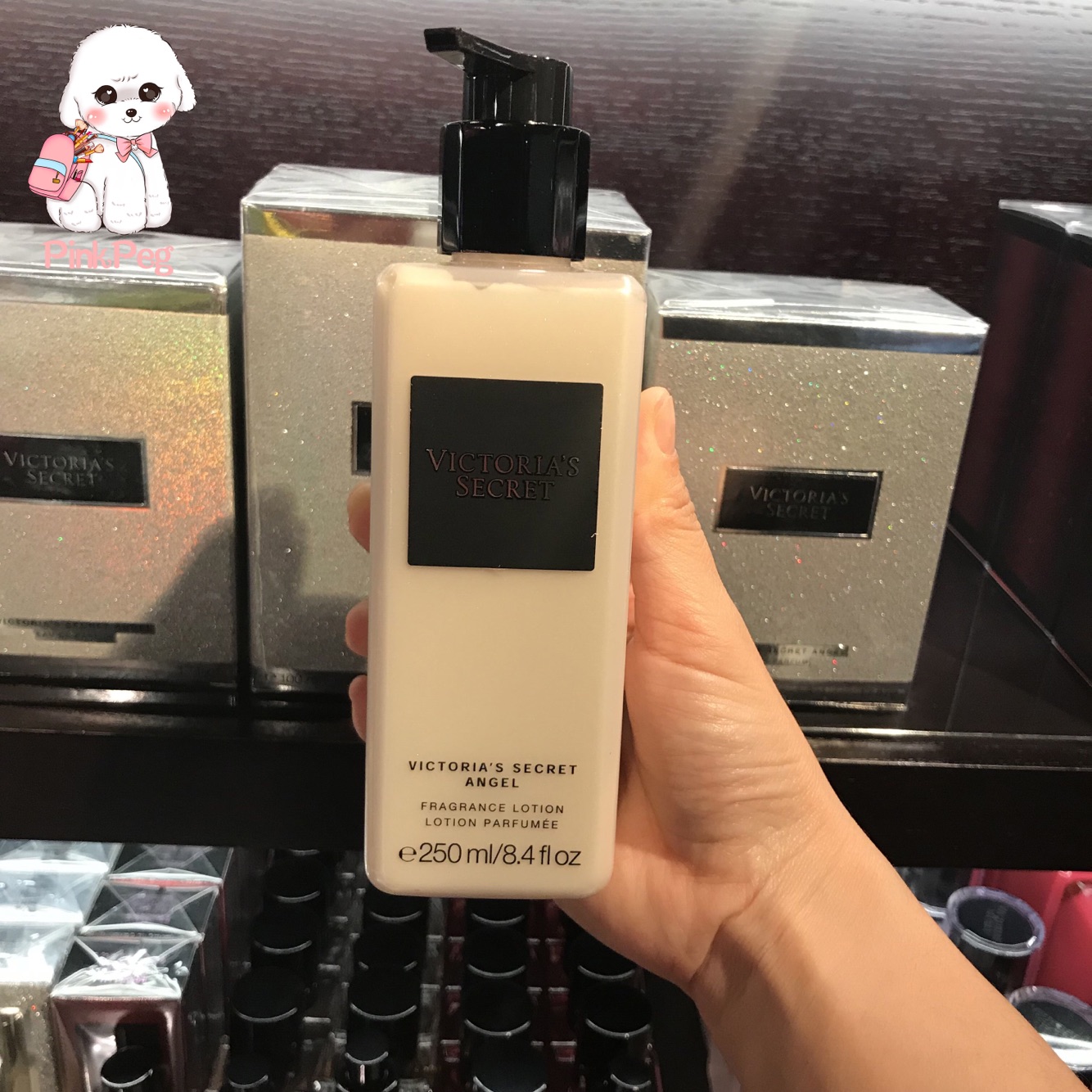 维多利亚的秘密新版香氛香体粉天使身体乳滋润保湿新包装250ml