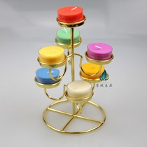 Ghee lamp three Layer 7 Lotus butter lamp holder for Buddha lamp lamp holder ghee lamp holder seven-star household