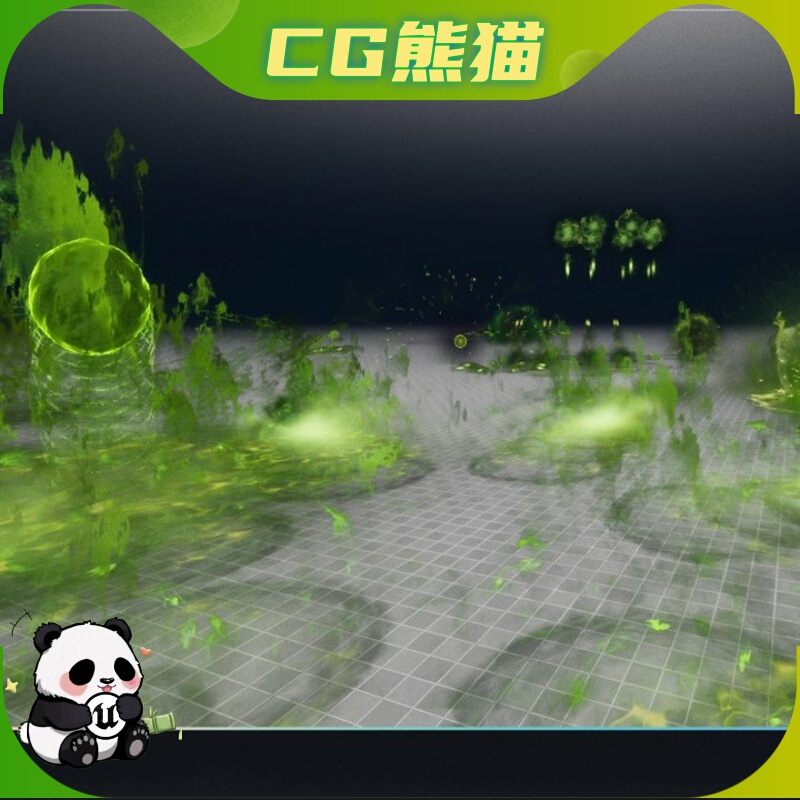 Ue5.5-5.8 Realistic Poison Spells Vfx Realistic-Style Poison Spell Effects