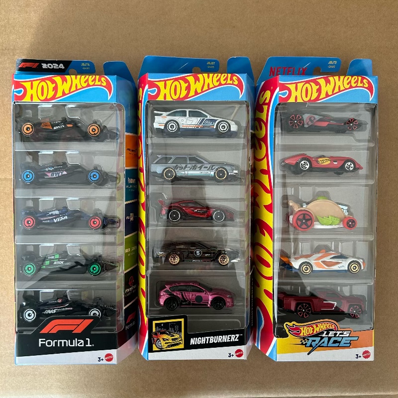 Hot Wheels 5-Pack 1806 Car Hot Traffic Set 5-Pack Alloy Model Boy Track Toy