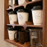 Кофейная чашка шкаф полной словесной терминал Zakka Cafe Cafe Cafe Sable Mark Cup Dispely House House Towers