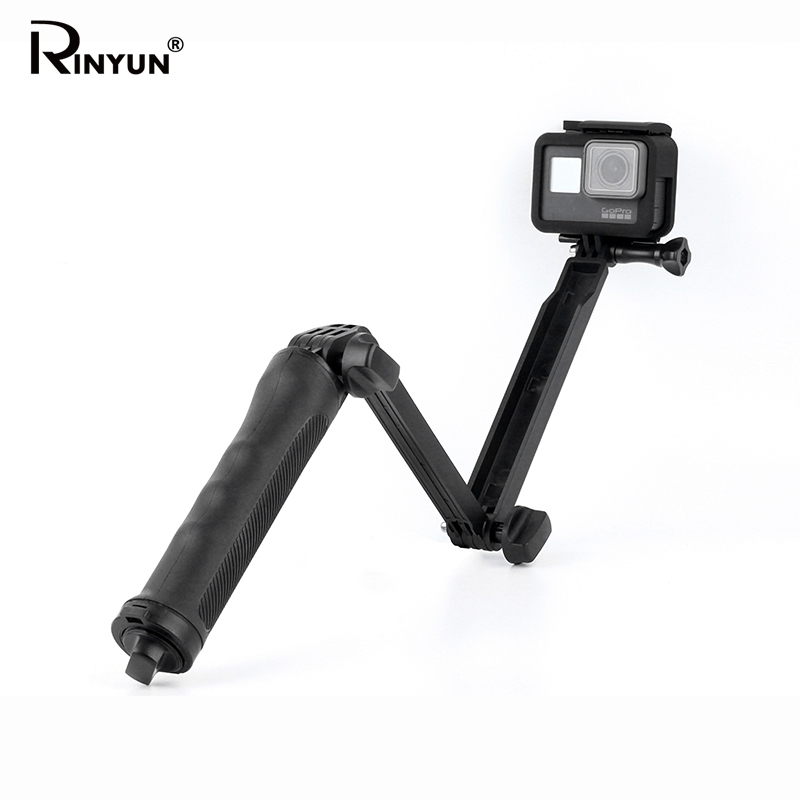 GoPro accessories hero11 10 9 8 7 6 5 three-fold selfie rod three-to-item adjustment arm 3-way bracket-Taobao