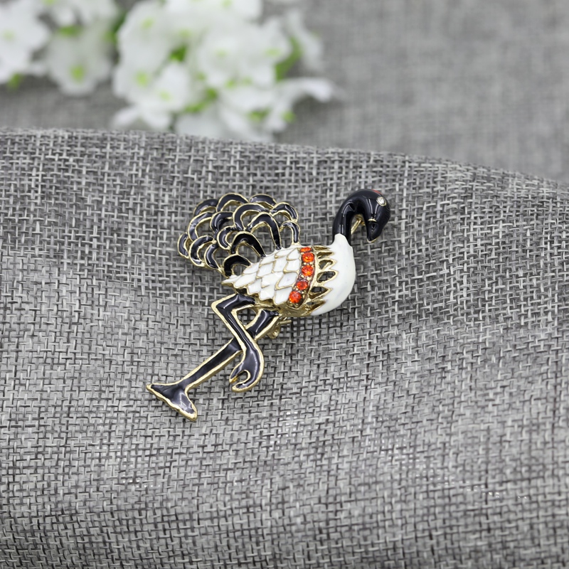 Màu men mới thả men cần cẩu trâm nữ ghim cài áo vest