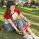 Large size 100% women's clothing, fat mm huge slim suit, contrasting color T-shirt, jeans, casual outfits