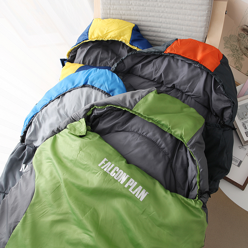 Travel sleeping bag Adult outdoor wilderness camping winter thick cold protection indoor adult single double sleeping bag