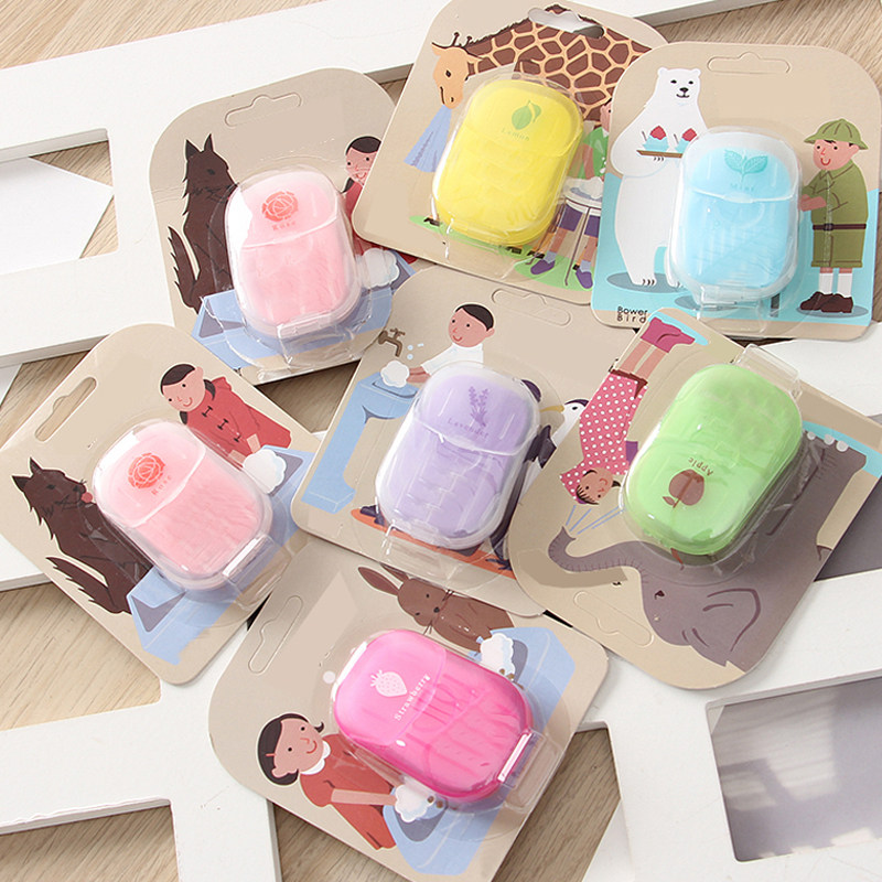 The design's live-action 50-piece box is packed once with a very ritualistic and portable soap sheet wash-Taobao