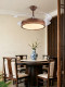 Song Dynasty Aesthetics Walnut Wood Living Room Bedroom Ceiling Light Led Full Spectrum Retro Light Luxury Rectangular Whole House Lighting Fixtures