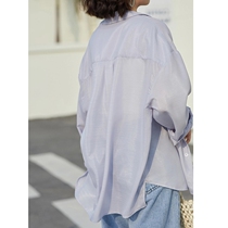 Breathable Sunscreen Woman Summer Loose Slim Fit Shirt Design Sensation Long Sleeve Gas clothing 100 Lapped Ocean Liner Clothing