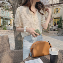 Short Sleeve Snowspinning Jersey Woman 2022 Summer Loose Thin-style Taste Shirt Fashion Design Sensational style blouses