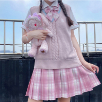 Puding bear original (milk rabbit vest) custom jk uniform genuine knitwear sweater vneck vest college style
