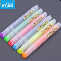 Dot stone stationery big triangle coarse Rod fog transparent large capacity hat highlighter student marker pen DS819