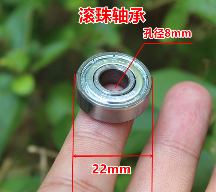 608ZZ ball bearing inner diameter 8mm outer diameter 22mm 22mm 7mm
