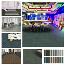 Judong carpet office study room nylon PVC flame retardant B1 stripe study bedroom JNP08