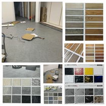 Taibao PVC floor marble carpet wood grain steel grain colorful floating point Pebble flash relief